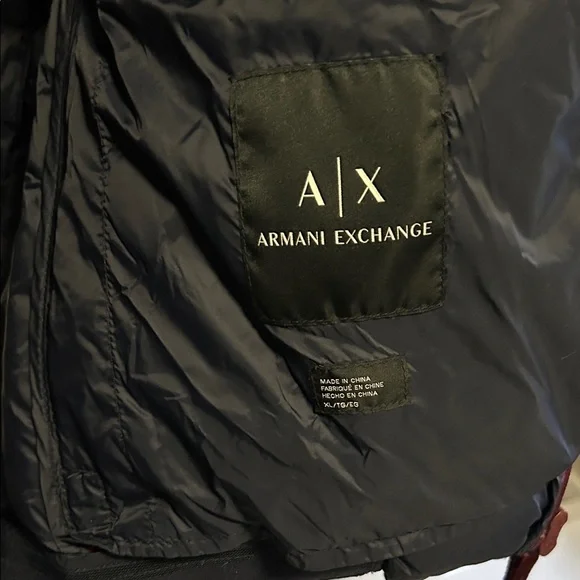 Armani Exchange Burgundy Quilted Vest - Picture 10 of 12